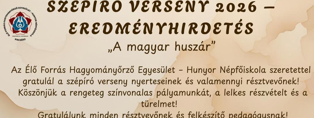 Országos szépíró verseny